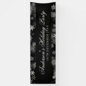 Snowflakes Black Spandoek (Verticaal)