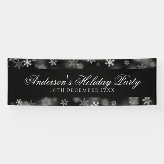 Snowflakes Black Spandoek (Horizontaal)