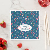 Snowflakes blauw kerstmis servet (Insitu)