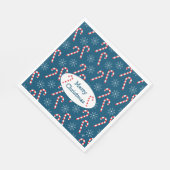 Snowflakes blauw kerstmis servet (Hoek)