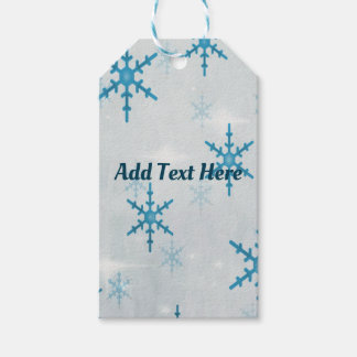 Snowflakes Bling Kerstmis gepersonaliseerd Cadeaulabel