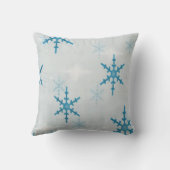 Snowflakes Bling Kerstmis gepersonaliseerd Kussen (Achterkant)