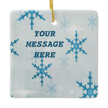 Snowflakes Bling Square