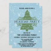 Snowflakes Blue Kaart (Voorkant / Achterkant)