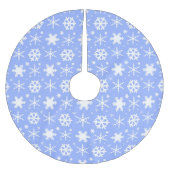 Snowflakes Blue Kerstboom Rok (Voorkant)