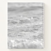 Snowflakes Blue Waterverf Baby shower Guest Book Notitieboek (Achterkant)