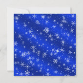 Snowflakes Blue Winter Wonderland Sweet 16 Kaart (Achterkant)