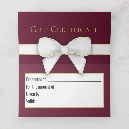 Snowflakes Bow Violet Red kerstboomkaartje Plaatskaartje (Binnenkant ongevouwen)