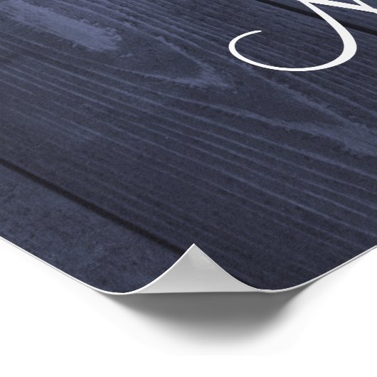 Snowflakes bruiloft welkomstbord poster (Hoek)