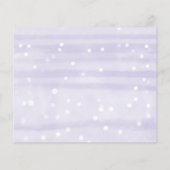 Snowflakes Budget Baby shower Advice Cards (Achterkant)