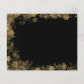 Snowflakes Budget Uitnodiging tot trouwceremonie. Flyer (Achterkant)