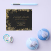Snowflakes Budget Uitnodiging tot trouwceremonie. Flyer (Enkel)