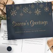 Snowflakes Business Season's Greetings Briefkaart