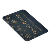 Snowflakes Business Season's Greetings Magneet (Rechterzijde)