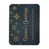 Snowflakes Business Season's Greetings Magneet (Verticaal)