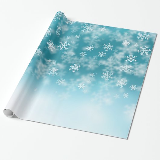 Snowflakes ❄️ ❄️ cadeaupapier (Uitgerold)
