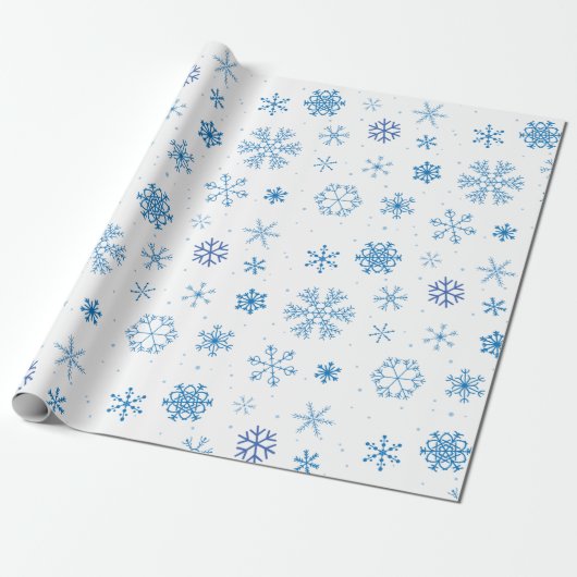 Snowflakes  cadeaupapier (Uitgerold)