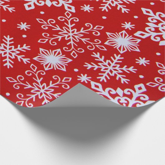Snowflakes Cadeaupapier (Hoek)