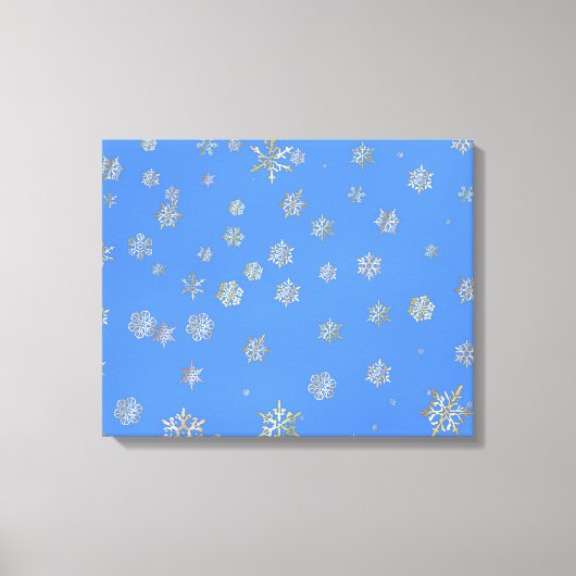 SNOWFLAKES CANVAS AFDRUK (Voorkant)