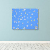 SNOWFLAKES CANVAS AFDRUK (Insitu (Houten vloer))