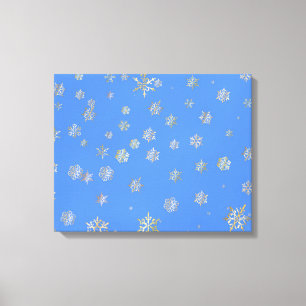 SNOWFLAKES CANVAS AFDRUK