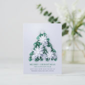 Snowflakes Christmas Corporate Greeting Post Briefkaart (Staand voorkant)