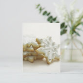 Snowflakes Cookies Briefkaart (Staand voorkant)