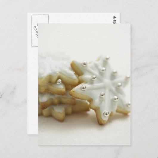Snowflakes Cookies Briefkaart (Voorkant / Achterkant)