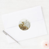 Snowflakes Cookies Ronde Sticker (Envelop)