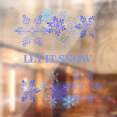 Snowflakes Design Window Cling Raamsticker (Vel 2)