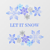 Snowflakes Design Window Cling Raamsticker (Vel)