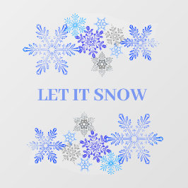 Snowflakes Design Window Cling Raamsticker