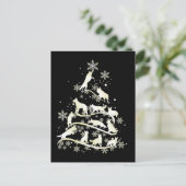 Snowflakes Dog Love Briefkaart (Staand voorkant)
