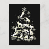 Snowflakes Dog Love Briefkaart (Voorkant)