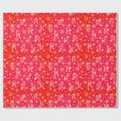 Snowflakes douane-initiaal voor uw cadeauontvanger cadeaupapier (Vlak)