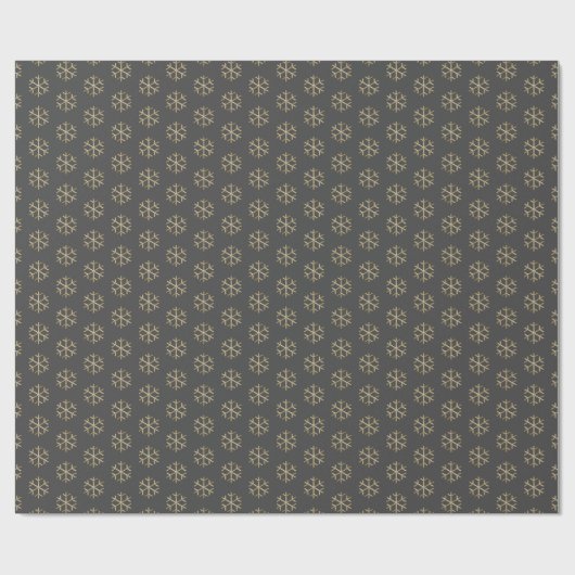 Snowflakes, elegant, van kersthoutskool cadeaupapier (Vlak)