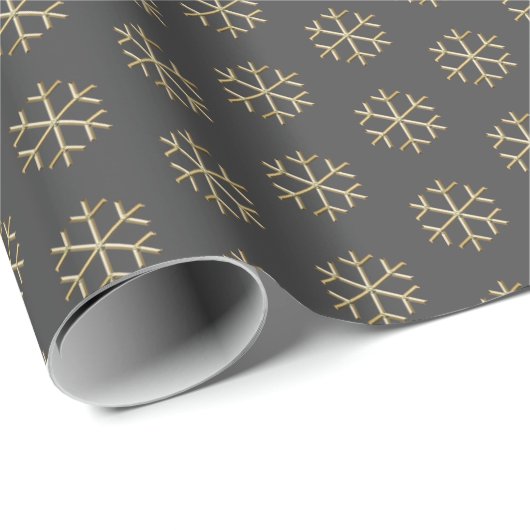 Snowflakes, elegant, van kersthoutskool cadeaupapier (Rol Hoek)