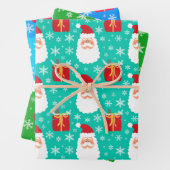 Snowflakes en cadeautjes voor kerstkerstmis - Wrap Inpakpapier Vel (In situ)