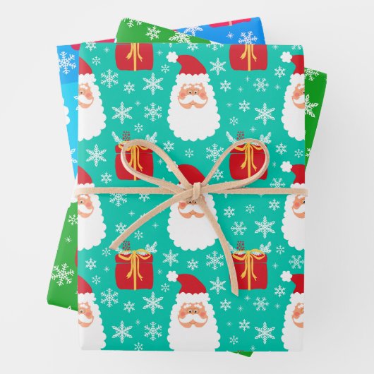 Snowflakes en cadeautjes voor kerstkerstmis - Wrap Inpakpapier Vel (In situ)