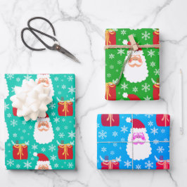 Snowflakes en cadeautjes voor kerstkerstmis - Wrap Inpakpapier Vel