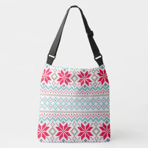 Snowflakes en Chevron Crossbody Tas