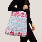 Snowflakes en Chevron Crossbody Tas (Dichtbij)