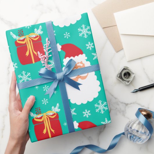 Snowflakes en geschenken voor kerstkerstmis cadeaupapier (Geschenken)