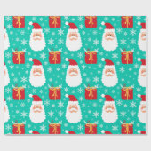 Snowflakes en geschenken voor kerstkerstmis cadeaupapier (Vlak)