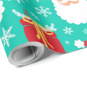 Snowflakes en geschenken voor kerstkerstmis cadeaupapier (Rol Hoek)