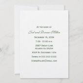 Snowflakes en Holly Party-uitnodigingen Kaart (Achterkant)