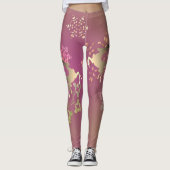 Snowflakes en rendieren leggings (Voorkant)