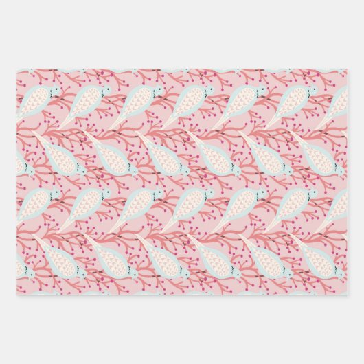 Snowflakes en schildpadden, kerstschroefset inpakpapier vel (Voorkant 3)