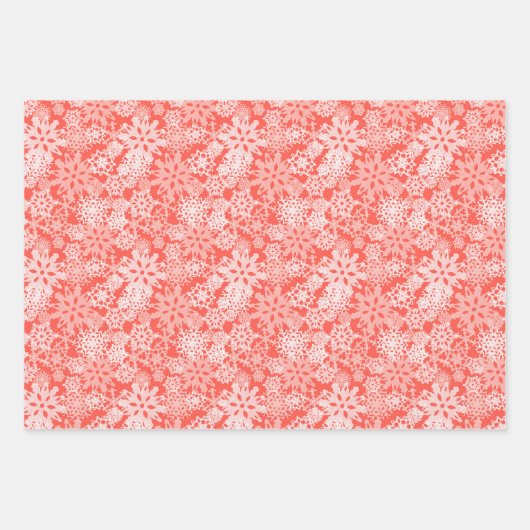 Snowflakes en schildpadden, kerstschroefset inpakpapier vel (Voorkant)