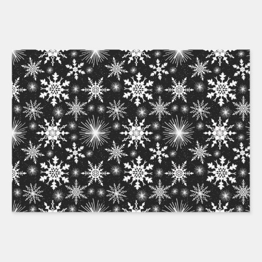 Snowflakes en snoepjes voor feestdagen inpakpapier vel (Voorkant 3)